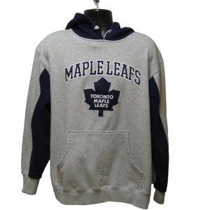 NHL Grey  Toronto Maple Leafs Hoodie Size Large